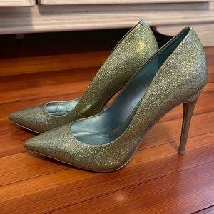 Aldo Blue Sparkle Heels Sz 7 Like New